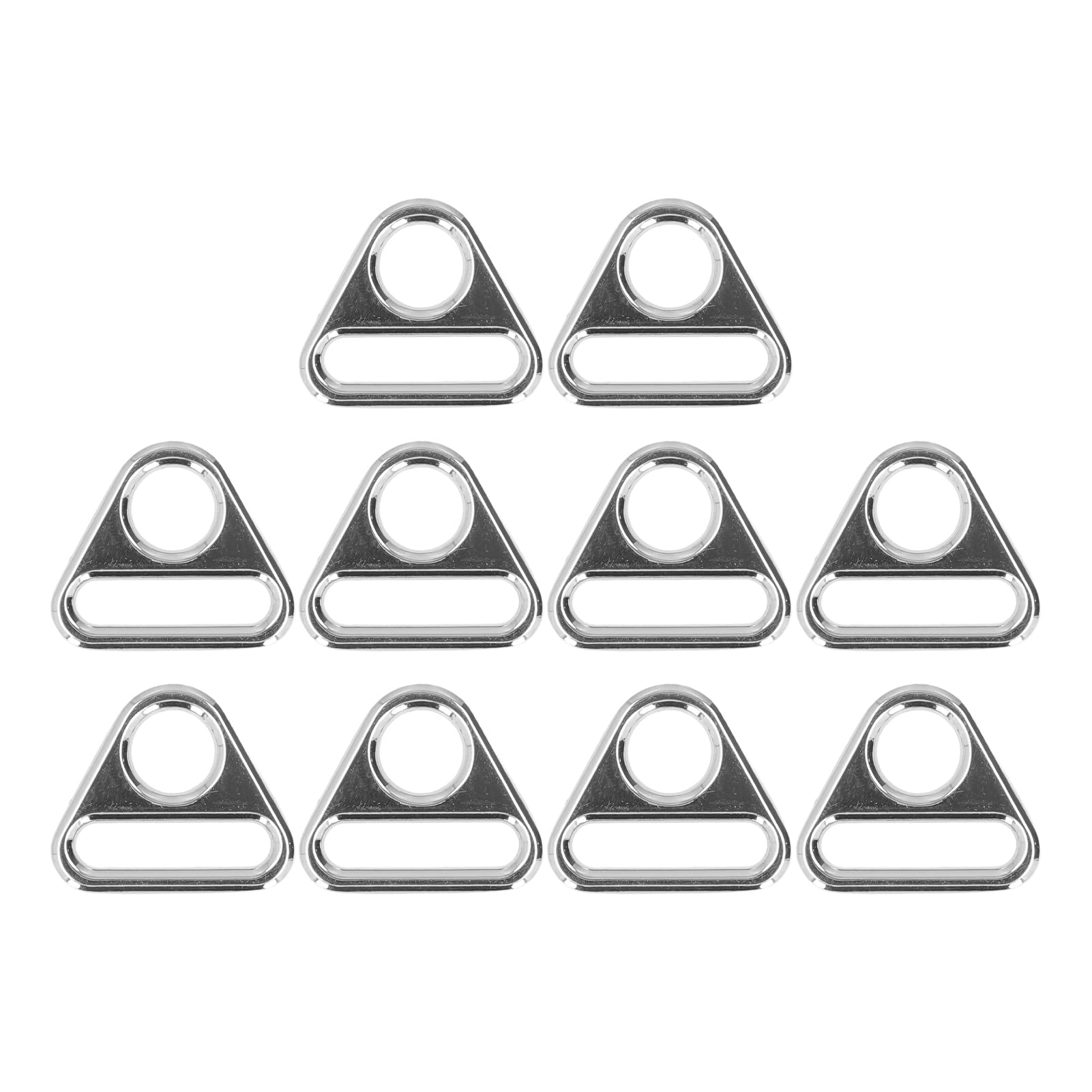 Hztyyier 1 Inch Metal Adjustable Buckle Colorful Lightweight Portable Alloy Material Purse Hardware Hand DIY Accessories for Making Handbag Backpack Luggage Bag(silver)