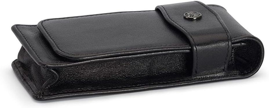 Kaweco Pen Case, Leather, 3-Pull, for 3 Sport Pens, Case 15 x 5 x 5 cm in Black