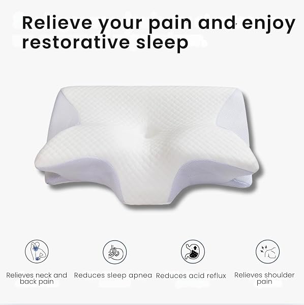 IMGJSX NECK PILLOW HOSPITALITY COLLECTION, CERVICAL NECK PILLOW FOR NECK PAIN RELIEF, SUPPORT YOUR HEAD, NECK, PINE, SHOULDERS, PROPER ALIGNMENT ERGONOMIC PILLOWS