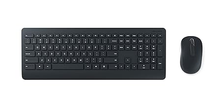 Microsoft WRLSS DESKTOP 900 USB FR RF Wireless AZERTY Französisch Schwarz - Tastaturen (Kabellos, RF Wireless, Mechanischer S