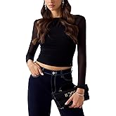 Guess Womens Eco Long Sleeve Boat Neck Kadelyn Top