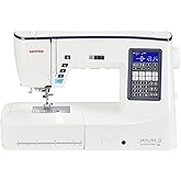 Janome Skyline S6 AE Computerized Sewing and Quilting Machine - Anniversary Edition Sewing Machine Quilting Unit with Built In AcuFeed Flex, 196 Stitches with 4 Fonts, 10 One Step Buttonholes