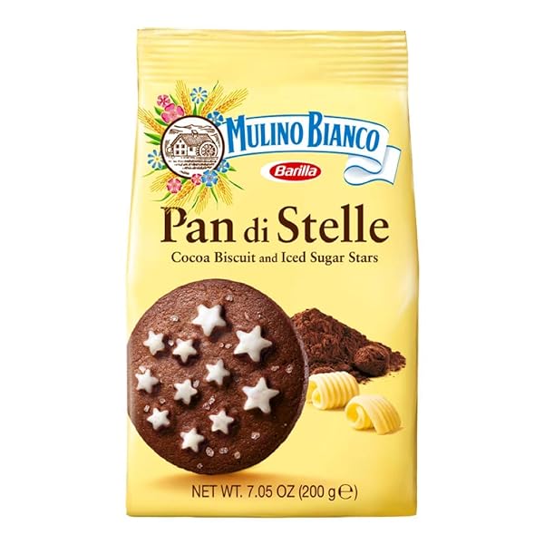 MULINO BIANCO CHOCOLATE STAR COOKIES PACK OF 1...