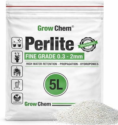 Grow Chem Fine Grade Perlite 5 Litre 0.3–2mm for Seedlings Propagation