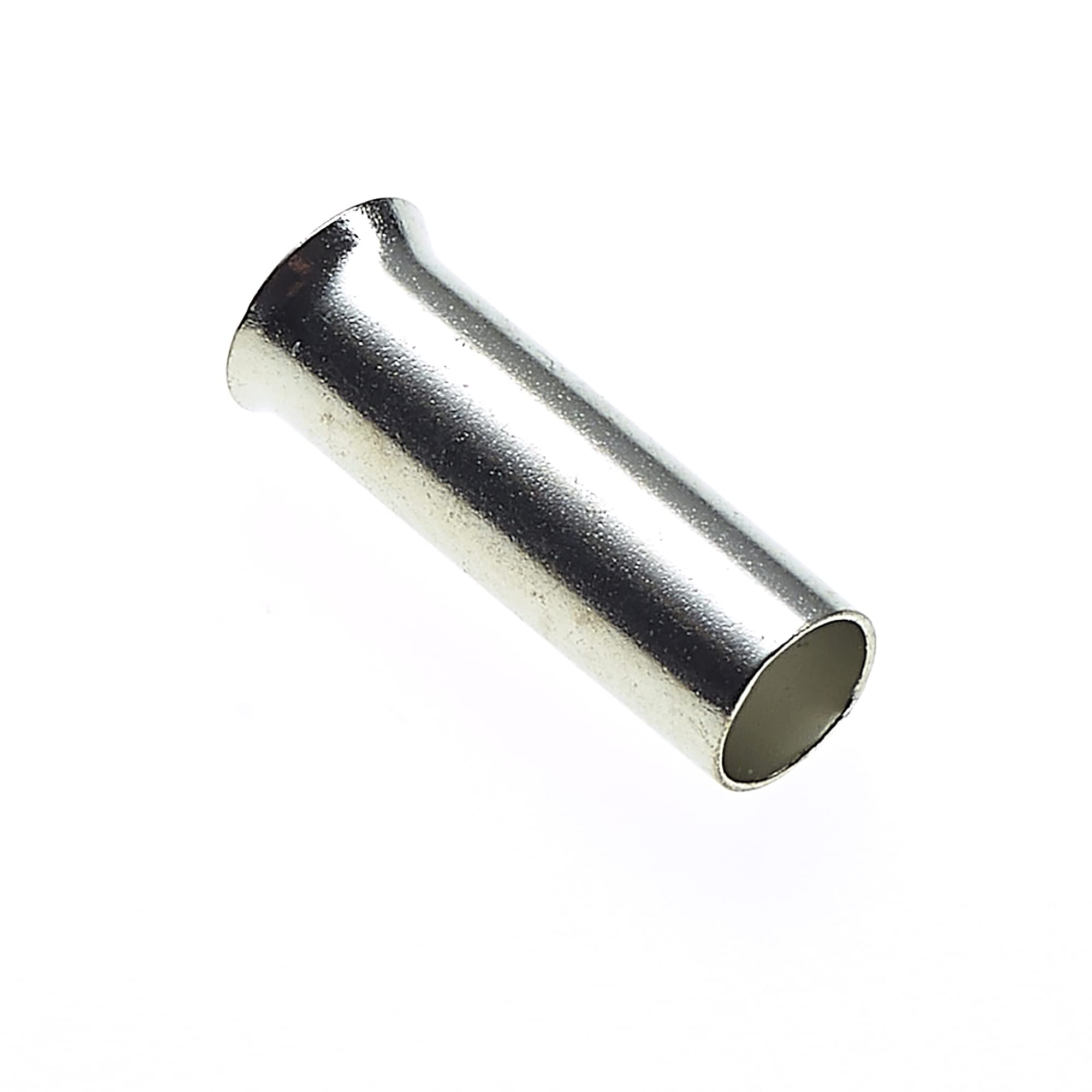Uninsulated Bootlace Ferrules 12mm X 6mm, 10AWG, Pack of 100 - Wire Copper Crimp Connector Pin, Cord End Terminal Connectors