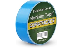Copatocacy 262 ft Outdoor Pickleball Court Tape, Blue, 2" x 87.5 Yd, Sports Floor Marking Tape