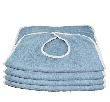 Amazon.com: Deluxe Adult Terry Cloth BIBS W/ VELCRO CLOSURE - 6PK ...