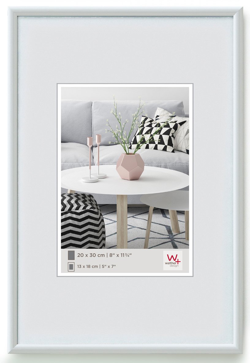 walther Design Picture Frame White 40 x 40 cm Galeria Plastic Frame KW440H