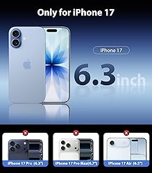 Mkeke Magnetic Clear Case for Phone 17, Compatible