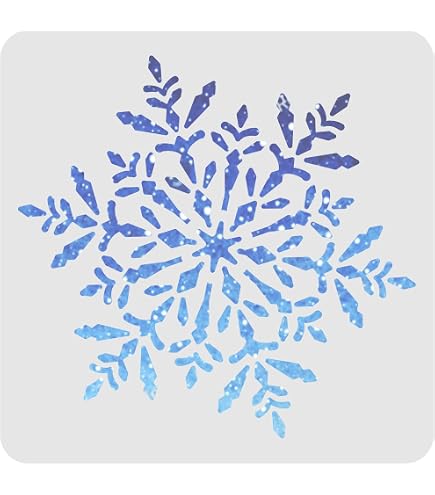 Sizzix Mehrlagige Schablonen 4PK Schneeflocke – Acryl-Schablonen Für Basteln, Karten & Scrapbooking