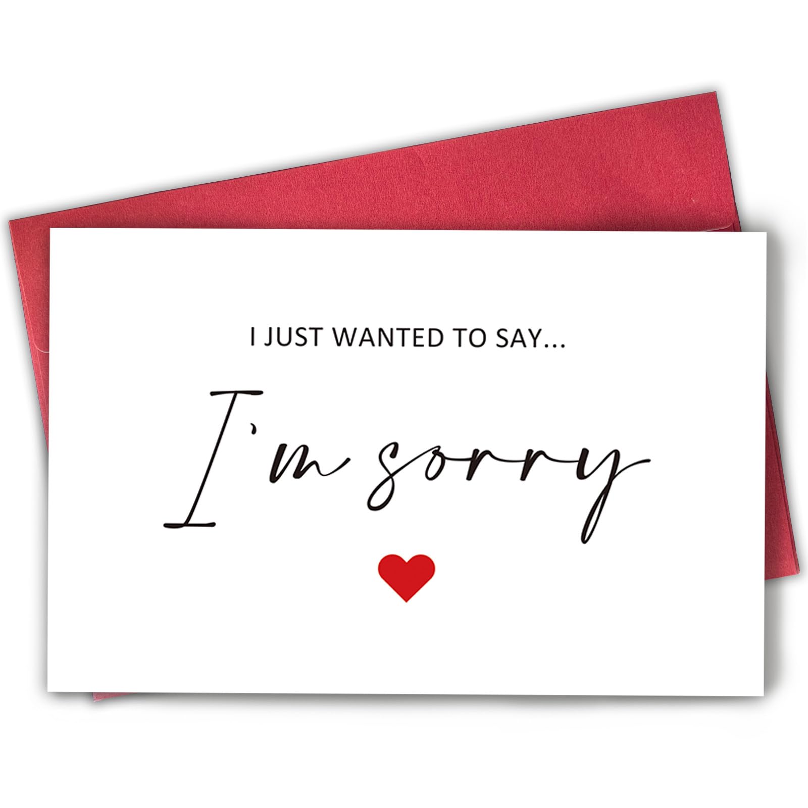 Photo 1 of Bablira Apology Card for Him Her, Heartfelt I’m Sorry Card for Friends Family, I Just Want To Say I’m Sorry