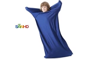 SANHO Premium Sensory Sock Body Sock, Perfect for Children with Sensory Processing Disorder, Updated Version (Navy, Medium)