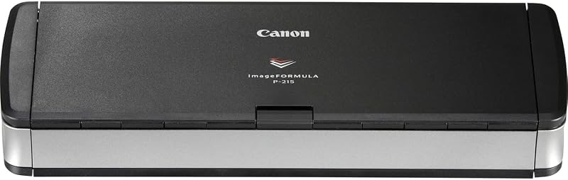 Canon imageFORMULA P-215II Mobile Document Scanner Black Mac Windows Card