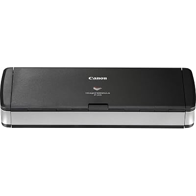Canon imageFORMULA P-215II Mobile Document Scanner, Black, 1.6" x 11" x 3.7"