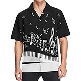 visesunny Summer Men's Hawaiian Shirts Casual Button Down Short Sleeve Shirts Shorts Beach Tropical Hawaii Suits