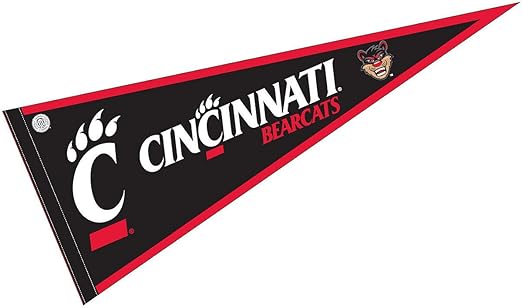 Amazon Com College Flags Banners Co University Of Cincinnati Pennant Full Size Felt Sports Outdoors