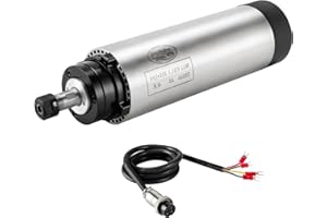 ZHONG HUA JIANG CNC Spindle CNC Motor 110V 1.5KW Air Cooled Spindle Motor 65mm 4 Bearings 24000RPM 400HZ for CNC Router Machine