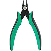 Beadalon Professional Italian Wire Cutter Nipper – 5.5” (14 cm), Precision Cutting Tool with Green & Black Comfort Grips, Vinyl-Free, Rivet Joint, Single Spring – Jewelry Making & Crafting Tool