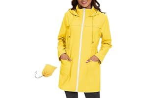 Zando Womens Rain Jackets for Women Waterproof Rain Coats for Women Active Packable Raincoat Windbreaker Jacket with Hood