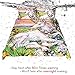 Sleepwish Unicorn Bedding 3 Pieces Horse Flowers Fairytale Garden Bedding Dreamy Duvet Cover (Queen)
