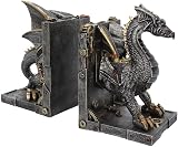 Nemesis Now Dracus Machina Bronze Steampunk Dragon Bookends 27cm view 5