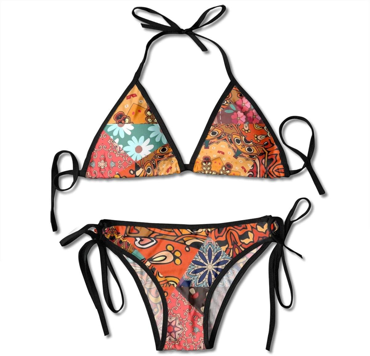 Indian Mandala Swimsuits Bikinis Thong Set Swimsuit for