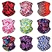 SoJourner Bags Motorcycle Neck Gaiter 2 pack Face Mask Bandana (2 Pack) - Neck Gators Face Coverings for Men & Wome