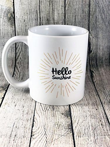 Hello Sunshine 11oz Ceramic Coffee Mug - Cheer Up Gift Idea