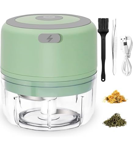 Amazon.com: Zinc Alloy Electric Metal Grinder Herb Tabacco Crusher Grinder  Cracker(Silver Color, no battery included): Home & Kitchen