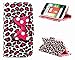 LG Optimus L70 Case, Cute Bow Tie Card Slot Holder Phone Case With Stand --Retail Package W Screen Protector--Pink Leopard