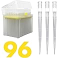Kashi Scientific 1000 uL Universal Filtering Racked Laboratory Pipette Tips, Sterile Dnase/Rnase Free, Pyrogen Safe [1000ul, Filtered, 96 Tips]