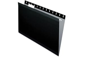 Pendaflex 415315BLA Hanging Folder, Black, 1/5 Tab, Legal, 25 Per Box (04153 1/5 BLA)