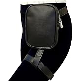 Larswon Plus Size Leg Harness Bag for Women - Synthetic Leather Thigh Pouch Hip Fanny Pack