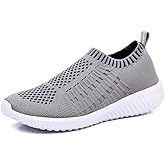 konhill Women's Lightweight Walking Shoes Breathable Slip On Tennis Sneakers Casual Mesh Workout Athletic