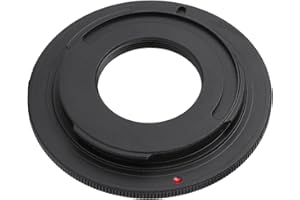 GLOGLOW Lens and Accessories Ring for NEX Cameras, Black Aluminium Alloy, Connects M42 and C Mount Lenses, Compatible with A6