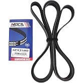 MOCA 6PK2580 EPDM Serpentine Belt 2007-2017 for Jeep Compass 2.0L | 2008-2014 for Dodge Avenger 2.4L, 2001-2002 for Chevrolet Express 2500 6.5L, 1994-2002 for Mercedes-Benz SL600 6.0L