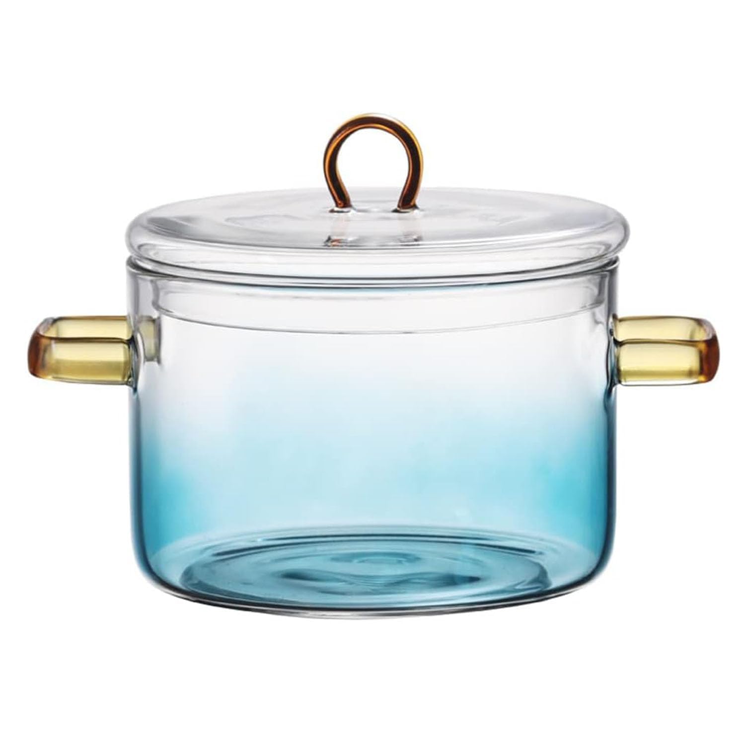 Photo 1 of 1.5 L/ 53 Fl Oz Clear Glass Pots for Cooking with Lids Saucepan with Cover Simmer Pot Milk Pot Heat-Resistant Glass Stovetop And Pan with Lid, Soup, Milk, Baby Food, Pasta Noodle
