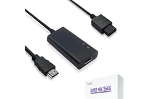 LEVELHIKE HDMI Cable for Super Nintendo SNES, Super Famicom SFC Console - SNES to HDMI Adapter with True RGB Signal Output (100% Improved Video Quality), HD Converter with 4:3/16:9 Switch