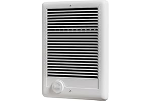 CSC101TW Electric Wall Heater Complete Unit with Thermostat, 1000 Watt 3412BUT, 120 Volt, Part 67508, White
