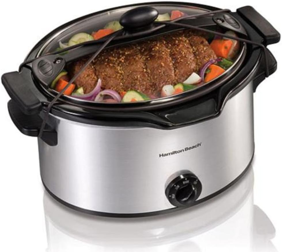 Hamilton Beach EasyPour 5 Qt. Slow Cooker Kitchen & Dining