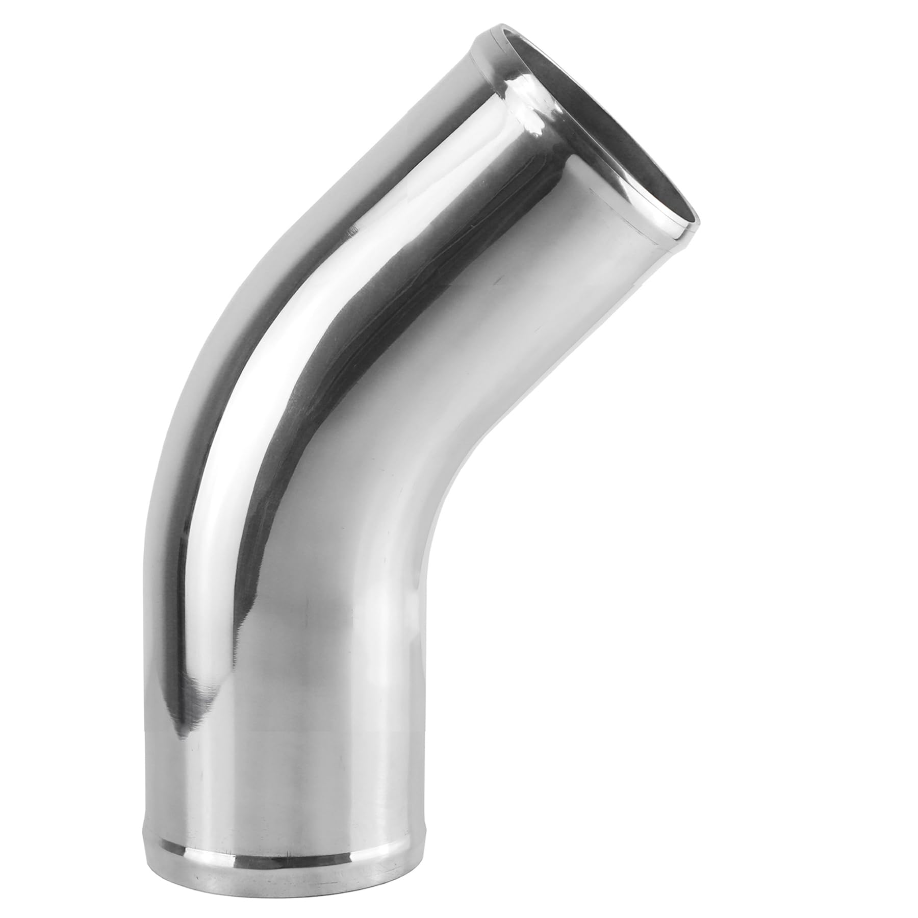 Photo 1 of Ucreative 45 Degree Aluminum Alloy Tube Intercooler Pipe Air Intake Tube Silver Tone for Car OD: 4.0 Inch (102mm)