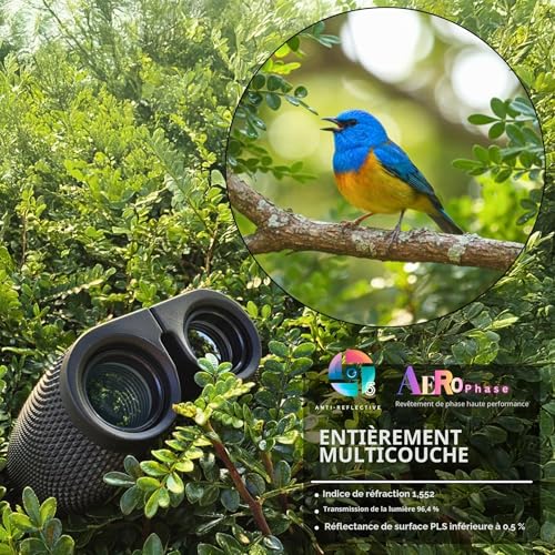Hontry Binoculars for Adults and Children, Compact Binoculars 10x25 for Bird Watching, Theater and Concerts, Hunting and Sports Games