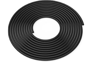 ELECFUN 3/8 Inch 20 Ft Heat Shrink Tubing Roll, 3:1 Marine Grade Adhesive Lined Heatshrink Wire Tube, Waterproof Dual Wall Wiring Wrap for Cable Sealing Oil-Proof Wear-Resistant (20 ft Black)