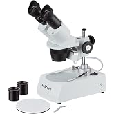 AmScope SE306R-PZ Forward Binocular Stereo Microscope, WF10x and WF20x | 10X-80X Magnification Range DIN Standard RMS 20.32mm Thread 160mm Finite Tube Length Compatible Numerical Aperture
