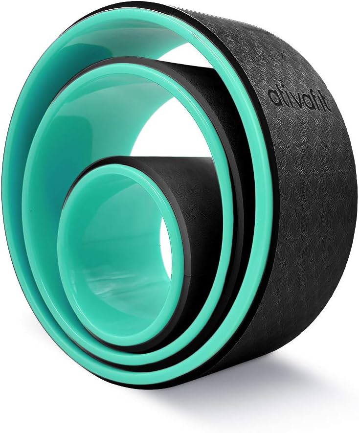 ATIVAFIT Sports Yoga Wheel Set, 3 Pack Yoga Roller Rad for Back Pain and Improving Your Yoga Poses, Perfect for Stretching, Improving Flexibility and Backbends (12 inch, 10 inch, 5 inch) : Sports & Outdoors