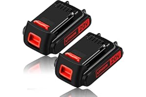 REOBEN 3600mAh LBXR20 Battery Replacement for Black and Decker Lithium 20V Battery Max Compatible with Black and Decker 20 Volt Battery LB20 LBX20 LST220 LBXR2020 LB2X4020 Cordless Power Tools (2Pack)
