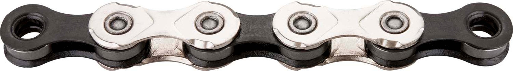 KMC Unisex's X10 Chain, Silver/Black, 114 Link
