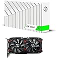 51RISC RX 5500 Graphics Card, TDP 150W 8GB GDDR6 128bit PCIe 4.0 Metal-Backplate HDMI DP Gaming Video Card for Desktop (Radeon RX 5500 8GB)