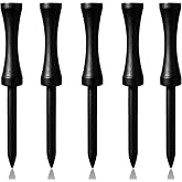 Zivisk Step Down Golf Tees 2-1/8"or 2-3/4"or 3-1/4" 100 Count Wooden Golf Castle Tees
