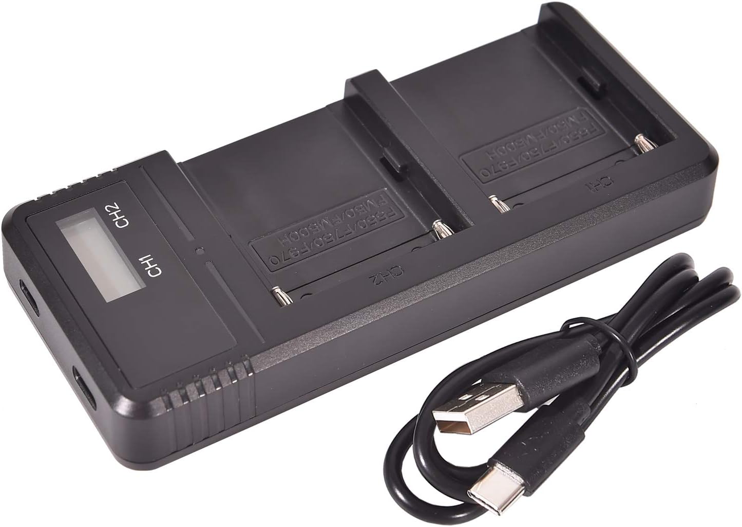 DSTE NP-F970 Rechargerable Battery (2-Pack) and Smart LED Dual USB Charger Compatible with Sony CCD-SC5, CCD-SC5/E, CCD-SC55E - Image 4